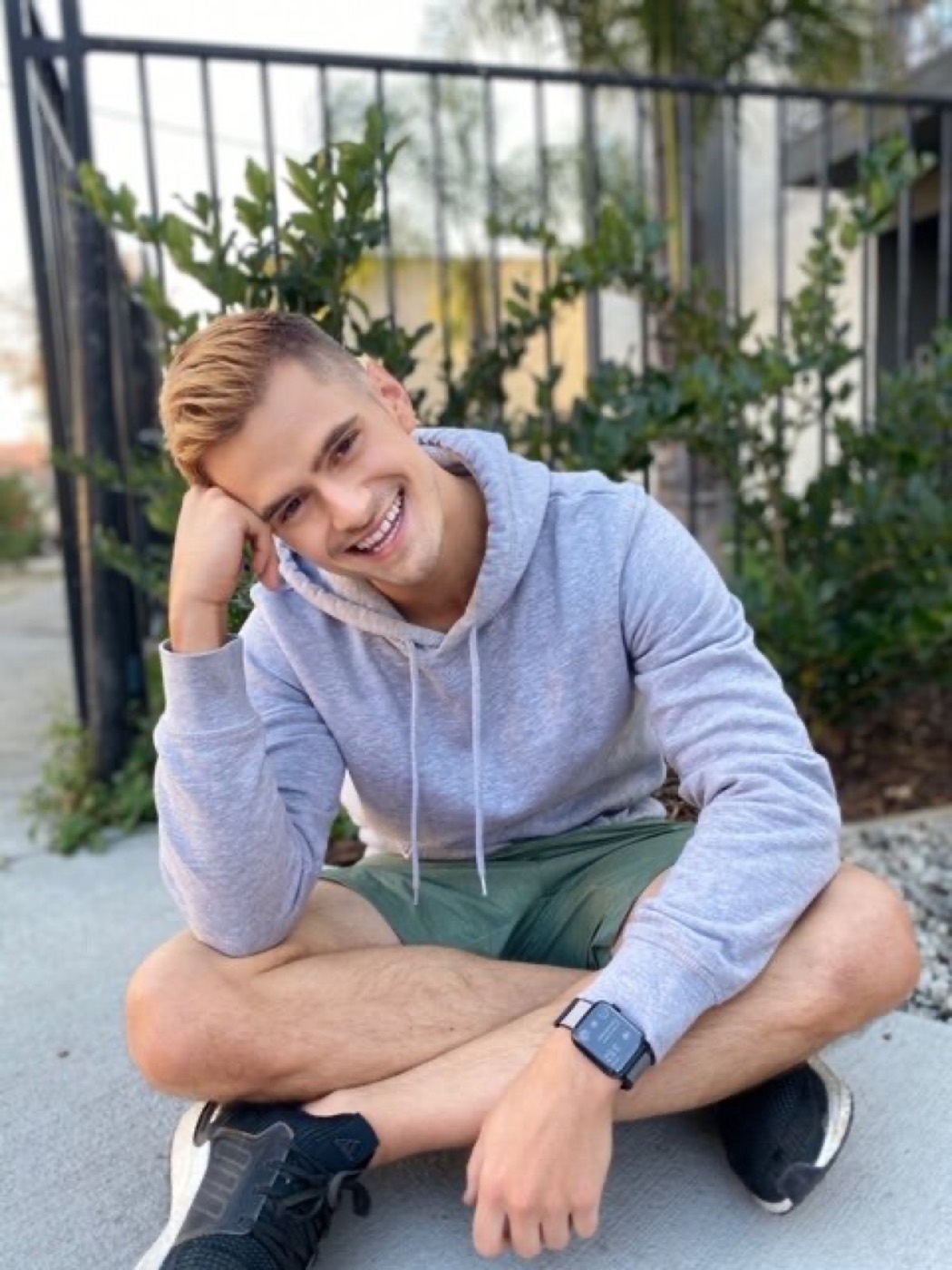 Bright blonde hair transformation